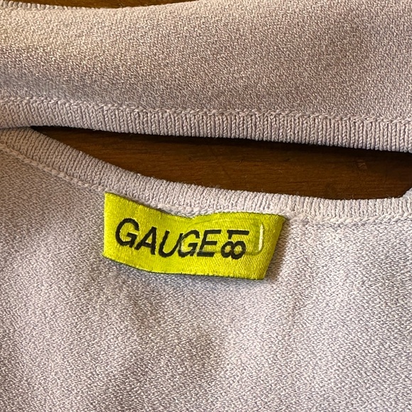 Gauge81 Purple‎ Asymmetrical Ribbed Bodycon Dress - Picture 7 of 15